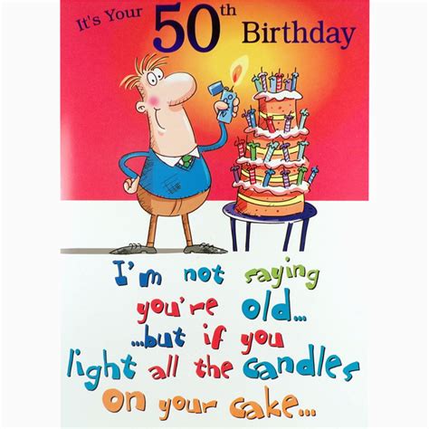 funny quotes for 50th birthday man